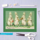 OSTWEISS RABBIT ORCHESTRA Musik Kaninchen machen Seidenpapier (Handwerk)