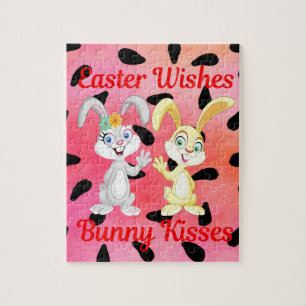 OSTWÜNSCHE, BUNNY KISSES JIGSAW PUZZLE