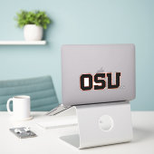OSU AUFKLEBER (Laptop auf Schreibtisch)
