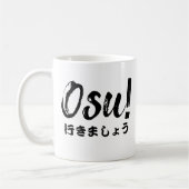 Osu! Lassen Sie uns weiße Maßstäbe setzen Kaffeetasse (Links)