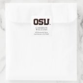 OSU QUADRATISCHER AUFKLEBER (Tasche)