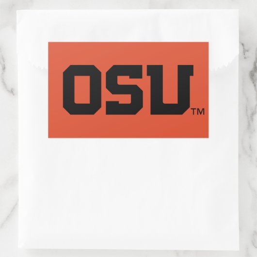 OSU RECHTECKIGER AUFKLEBER (Tasche)