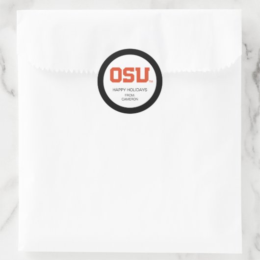 OSU RUNDER AUFKLEBER (Tasche)