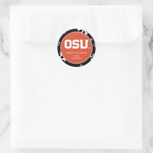 OSU RUNDER AUFKLEBER (Tasche)