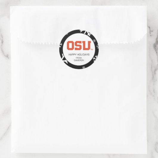 OSU RUNDER AUFKLEBER (Tasche)