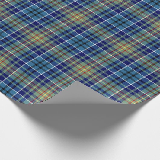 O'Sullivan Clan Tartan Kariertes irisches Muster Geschenkpapier (Ecke)