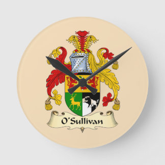 O'Sullivan Familien Wappen Runde Uhr