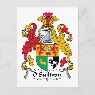 O'Sullivan Familienwappen Postkarte