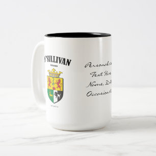 O'Sullivan Familienwappen, Übersetzung und Bedeut Zweifarbige Tasse