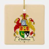 O'Sullivan Family Coat of Arms Ceramic Ornament (Rückseite)
