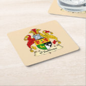 O'Sullivan Family Coat of Arms Paper Coaster  Rechteckiger Pappuntersetzer (angewinkelt)