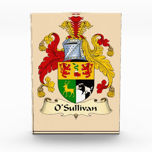 O'Sullivan Family Coat of Arms Photo Block (Vorderseite)