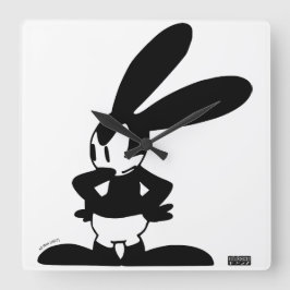 Oswald - Angry (All Wet, 1927) Quadratische Wanduhr