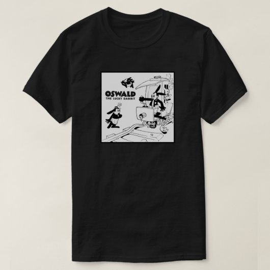Oswald das glückliche Rabbit - Trolleyprobleme T-Shirt (Design vorne)