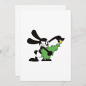 Oswald Der glückliche Rabbit Weihnachtsbaum Feiertagskarte (Vorne/Hinten)