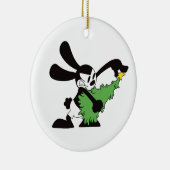 Oswald Der glückliche Rabbit Weihnachtsbaum Keramik Ornament (Rechts)
