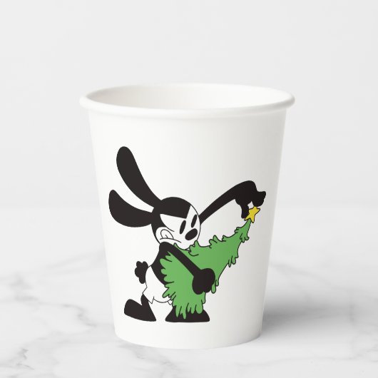 Oswald Der glückliche Rabbit Weihnachtsbaum Pappbecher (Vorderseite)