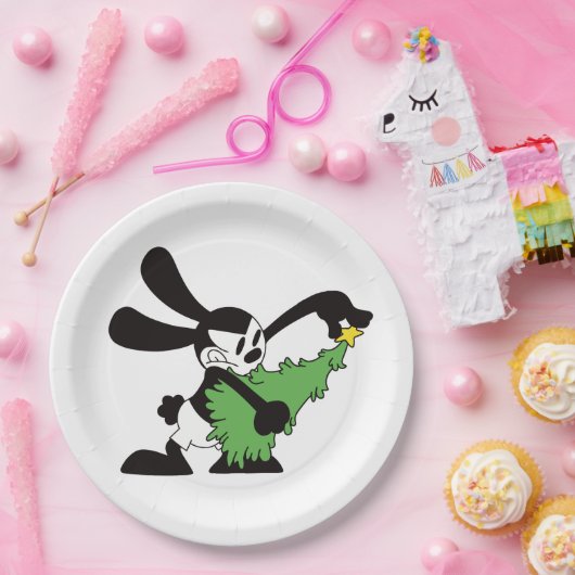 Oswald Der glückliche Rabbit Weihnachtsbaum Pappteller (Party)