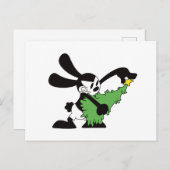 Oswald Der glückliche Rabbit Weihnachtsbaum Postkarte (Vorne/Hinten)