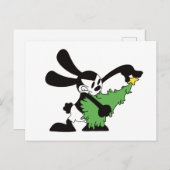 Oswald Der glückliche Rabbit Weihnachtsbaum Postkarte (Vorne/Hinten)