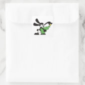 Oswald Der glückliche Rabbit Weihnachtsbaum Quadratischer Aufkleber (Tasche)