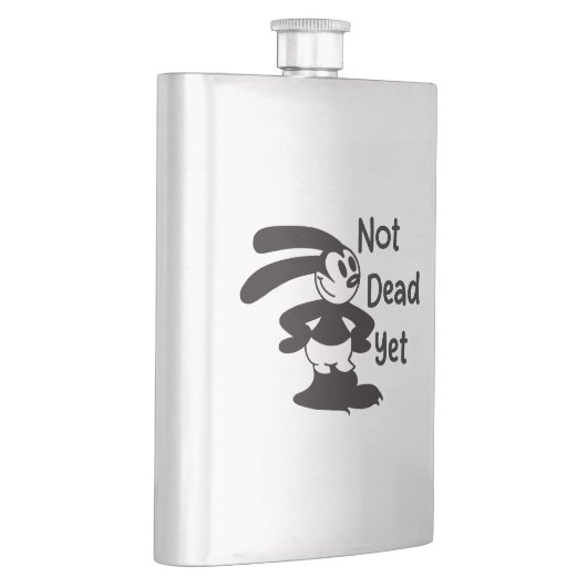 Oswald Der Optimist Philosoph Niedlich Funny Vinta Flachmann (Rechts)