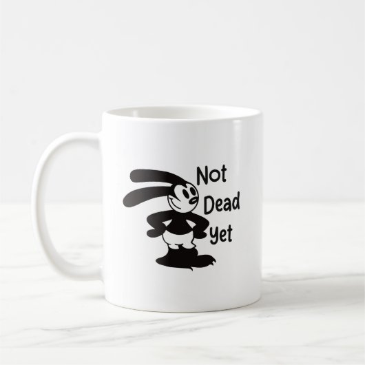 Oswald der optimistische Philosoph Funny Cartoon Kaffeetasse (Links)