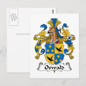 Oswald Familienwappen Postkarte (Vorne/Hinten)