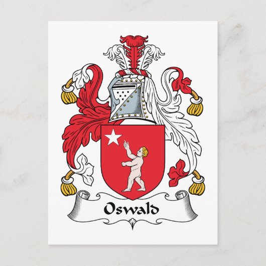 Oswald Familienwappen Postkarte (Vorderseite)