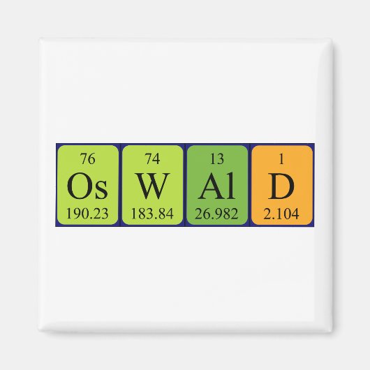 Oswald Periodenmagnet Magnet (Vorne)