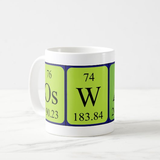 Oswald Periodenname Tasse (Vorderseite Links)