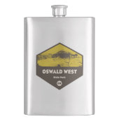 Oswald West Staat Park Oregon Flachmann (Vorderseite)