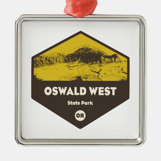 Oswald West Staat Park Oregon Ornament Aus Metall (Vorne)