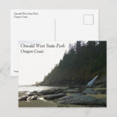 Oswald West State Park Oregon Coast Postkarte (Vorne/Hinten)