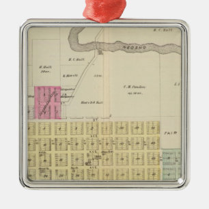 Oswego, der Neosho-Fälle, Häfen und Butler, Kans Silbernes Ornament