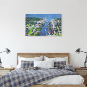 Oswego Fluss, Locks, Hafeneinfahrt Leinwanddruck (Insitu (Schlafzimmer))