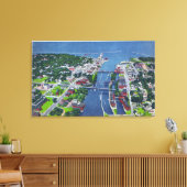 Oswego Fluss, Locks, Hafeneinfahrt Leinwanddruck (Insitu (Wohnzimmer))