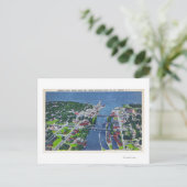 Oswego Fluss, Locks, Hafeneinfahrt Postkarte (Stehend Vorderseite)