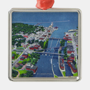 Oswego Fluss, Verschlüsse, Hafen-Eingang Silbernes Ornament
