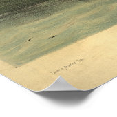 Oswego New York 1855 Antique Panoramabalkarte Poster (Ecke)