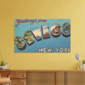 Oswego, New York - Große Briefszenen Leinwanddruck (Insitu (Wohnzimmer))