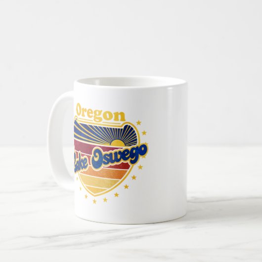 Oswego Oregon Lake Kaffeetasse (Vorderseite Links)