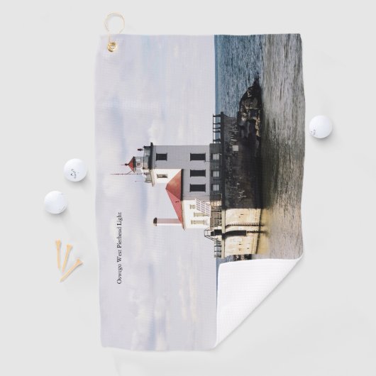 Oswego West Pierhead Golf Handtuch (Insitu)