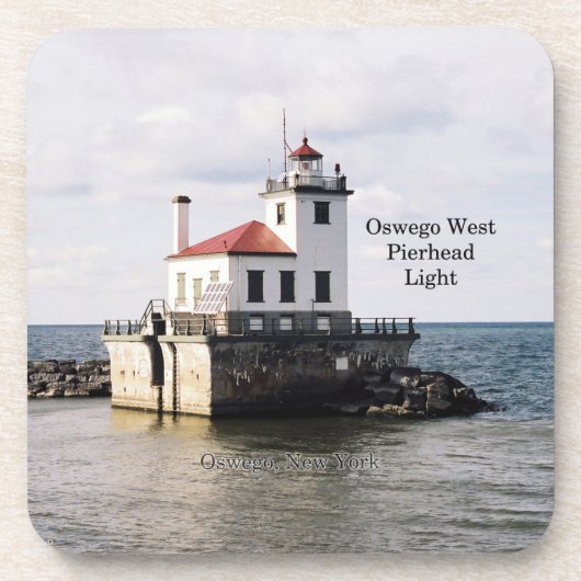 Oswego West Pierhead Light 6 Untersetzer aus Kunst (Vorderseite)