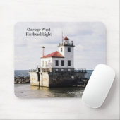 Oswego West Pierhead Light Mousepad (Mit Mouse)
