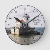 Oswego West Pierhead Light Uhr (Vorderseite)