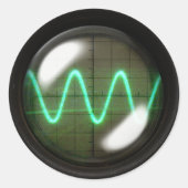 Oszillator Runder Aufkleber (Vorderseite)