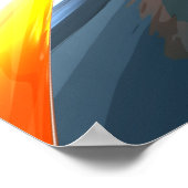 Oszillierendes Abstraktes Poster (Ecke)