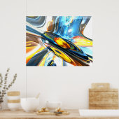 Oszillierendes Abstraktes Poster (Küche)