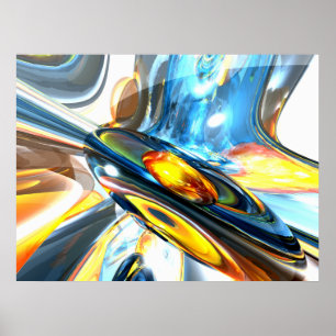 Oszillierendes Farbabstraktes Plakat